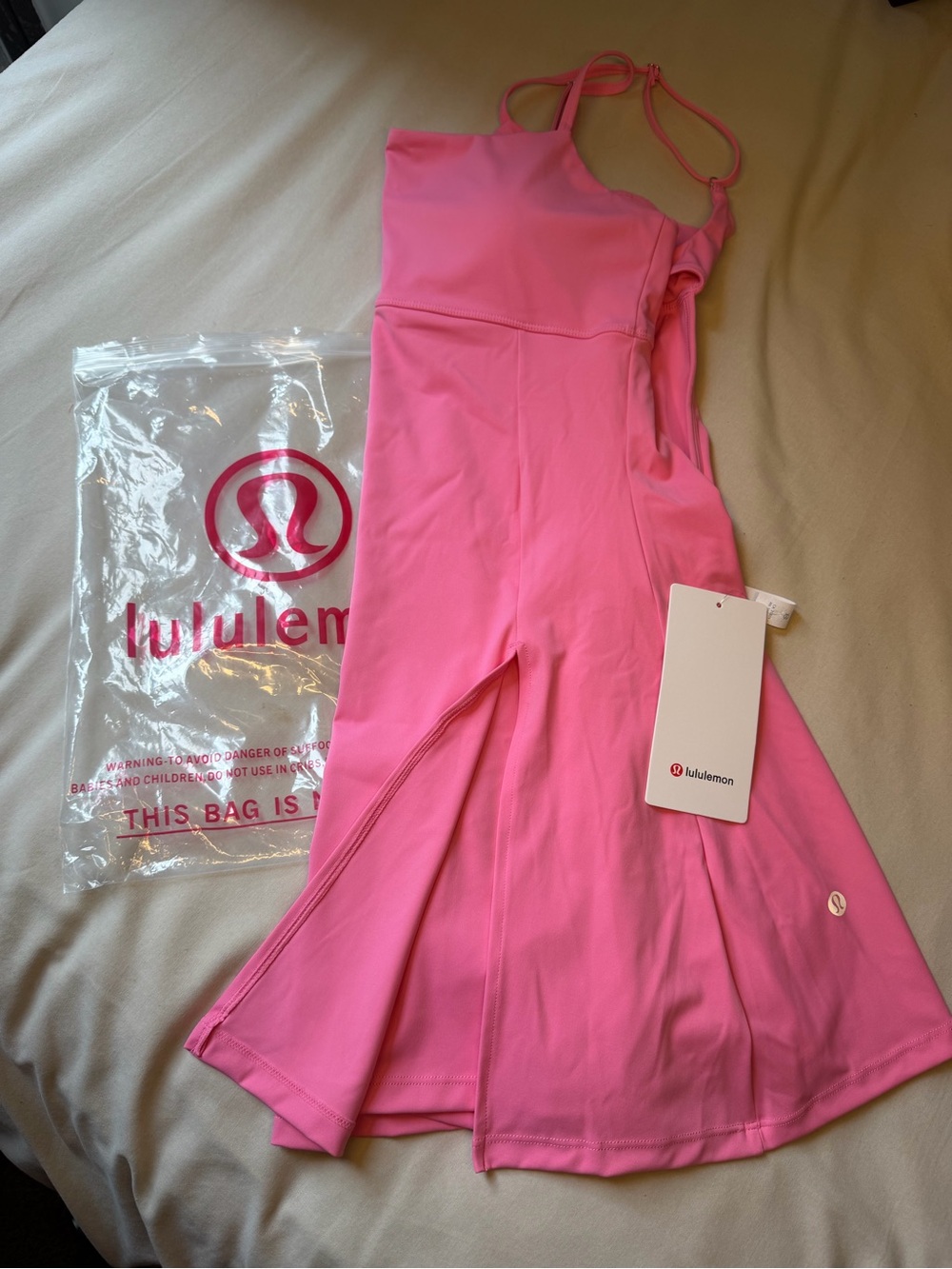 Lululemon Sabr Dress Pink/Fuchsia Tennis Dress with Built-In Shorts Size M